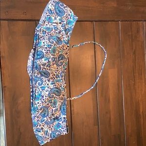 Off the shoulder bikini top with removable strap